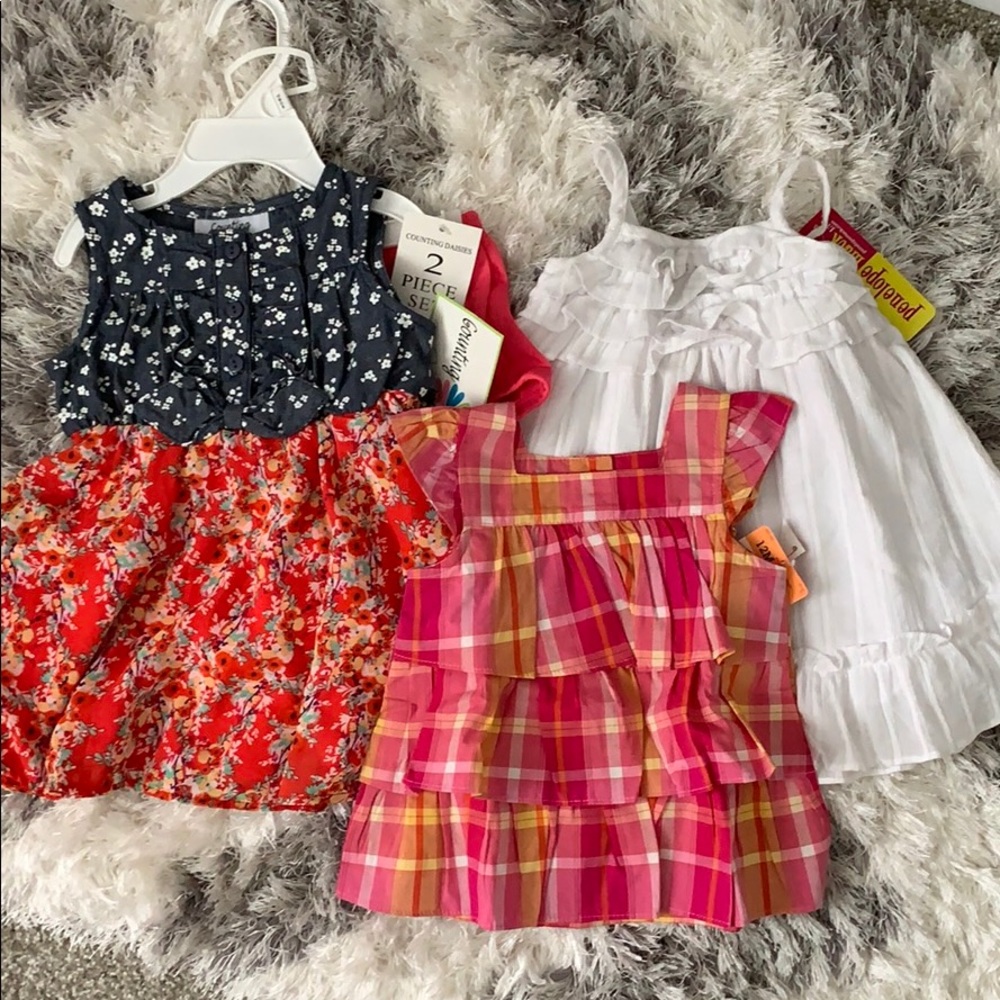 Bundle NEW! Dresses! Shirt! Size 12mth